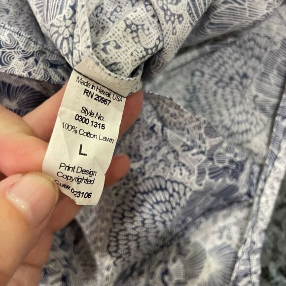 Tori Richard Made in Hawaii Cotton Lawn Aloha Shirt - Size Large - Picture 4 of 7